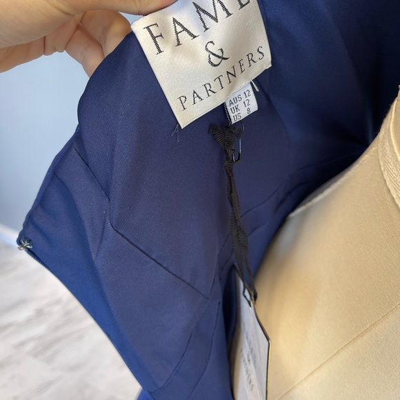 ame and Partners Blue Gown- size 8 - Picture 8 of 9